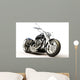 Motorcycle White Wall Decal