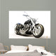 Motorcycle White Wall Decal
