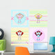 Set with Angels Wall Decal