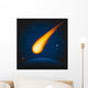 Falling asteroid Wall Mural