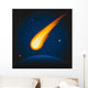 Falling asteroid Wall Mural