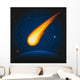 Falling asteroid Wall Mural