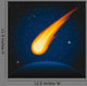 Falling asteroid Wall Mural