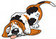 cartoon basset Wall Decal