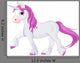Pink Haired Unicorn Wall Decal
