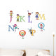 Alphabet Wall Decal Sticker Set