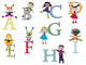 Alphabet Wall Decal Sticker Set