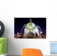 Paris. Place de la Concorde: Fountain at night Wall Mural