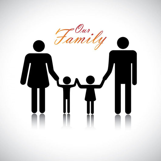 Happy Family Father Mother Wall Mural