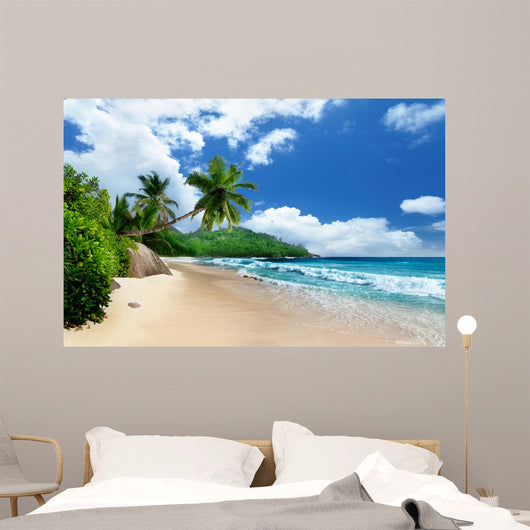 Beach Mahe Island Seychelles