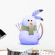 American Indian Snowman Wall Decal