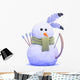 American Indian Snowman Wall Decal