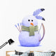 American Indian Snowman Wall Decal