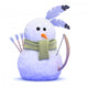 American Indian Snowman Wall Decal