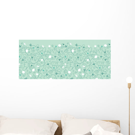 Vector Textured Colorful Branches Wall Decal