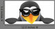 3D Penguin Sunglasses Peeps Wall Decal