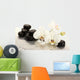 Spa Stones and Orchid Wall Mural