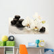 Spa Stones and Orchid Wall Mural