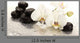 Spa Stones and Orchid Wall Mural