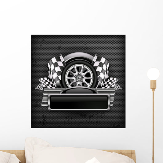 Racing Emblem Black Text
