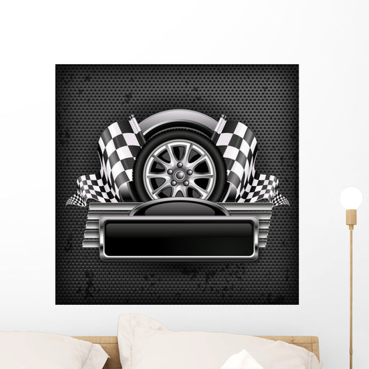 Racing Emblem Black Text
