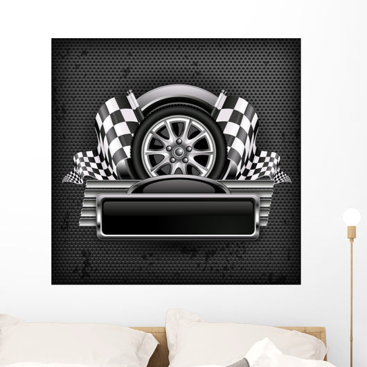 Racing Emblem Black Text
