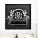 Racing Emblem Black Text