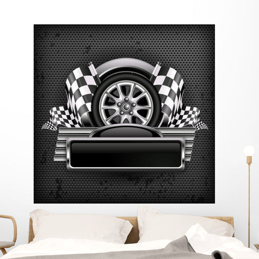 Racing Emblem Black Text