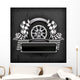 Racing Emblem Black Text