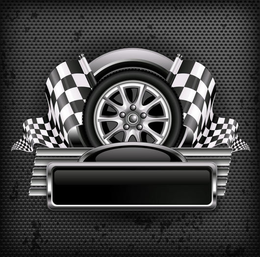 Racing Emblem Black Text