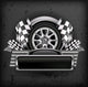 Racing Emblem Black Text