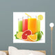 Fresh Citrus Juices White Wall Decal