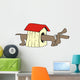 Dachshund-house Wall Decal