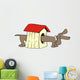 Dachshund-house Wall Decal