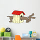 Dachshund-house Wall Decal