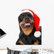 Santa Rottweiler Wall Decal