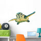 Hawksbill Sea Turtle Isolated on White Background Wall Decal