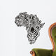 Africa in a zebra  camouflage Wall Decal