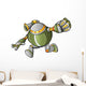 Massive Warrior Robot Cyborg Soldier Vector Wall Decal