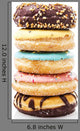 A Stack of Donuts on White Background Wall Decal