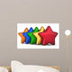 5 Stars Shape Service Award Wall Decal