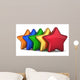5 Stars Shape Service Award Wall Decal