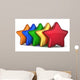 5 Stars Shape Service Award Wall Decal