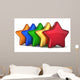 5 Stars Shape Service Award Wall Decal