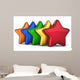 5 Stars Shape Service Award Wall Decal