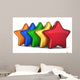 5 Stars Shape Service Award Wall Decal