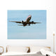 commercial jet in flight 2 Wall Mural