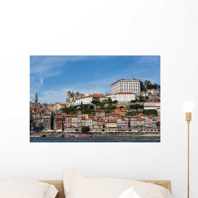 Porto City Riverbank shown on a wall