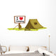 A Tent and a Notice Board Wall Decal