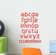 Alphabet Wall Decal Sticker Set